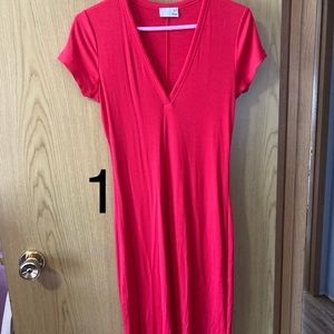 Wilfred Free Red ripped dress